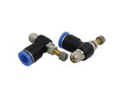 Unique Bargains 2 Pcs 8mm Push in to Connect Speed Control Fittings New