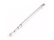 Stainless Steel FM Radio TV 4 Sections Telescopic Antenna Aerial 23cm