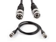 Unique Bargains 32 M M Male to Male BNC Video CCTV IP Camera Cable Lead Cord Black