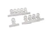 10 Pcs Stainless Steel 2 Width Document File Ticket Binder Clips