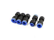 Unique Bargains 5pcs 10mm to 6mm Coupler 2 Ways Straight Pneumatic Quick Push in Fittings