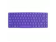 Unique Bargains Silicone Laptop Keyboard Film Skin Cover Protector Purple for Lenovo 14