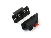 Unique Bargains 2 Pcs Push Type Speaker Terminals Board Connector 38x19mm 2Pin WP2 3B