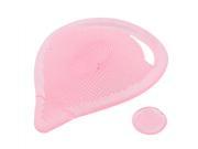 Ladies Silicone Blackhead Remover Facial Cleaning Pad Brush Pink