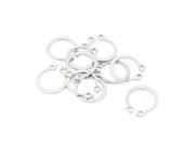 10pcs 304 Stainless Steel External Circlip Retaining Shaft Snap Rings 15mm