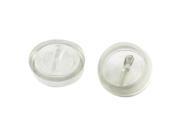 Unique Bargains 2 x Triangular Knob 37mm Dia Clear Rubber Sink Disposal Stopper Plug