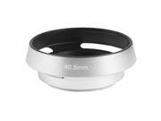 Unique Bargains 40.5mm Thread Metal Screw in Mount Vented Lens Hood Cover Shade Silver Tone