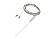 Unique Bargains Liquid Measuring 100mm x 1.5mm K Type Earth Thermocouple Probe 2 Meters