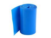 5Meters 70mm Width PVC Heat Shrink Wrap Tube Blue for 4 x 18650 Battery Pack