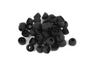 50 PCS Silicone in Ear Headphone Cover Earphone Cushion Replacement Black