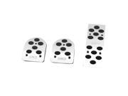 3 Pieces Stainless Steel Skidproof Automatic Pedal Auto Car Pad Covers