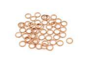 50Pcs 4mmx6mmx1mm Copper Washer Flat Seal Ring Gasket Replacement