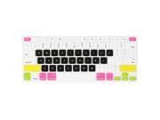 Unique Bargains Laptop Keyboard Cover Film Protector Colorful Black for Apple MacBook Air 13.3