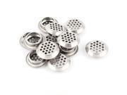 12 x Silver Tone 3mm Dia Hole Sink Strainer Drainer Stopper Filter Replacements