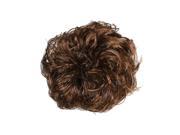 Lady Synthetic Fiber Hairpiece PonyTail Hair Wig Bud Bun Scrunchie Coffice Color