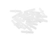 Unique Bargains 22pcs Fish Tank Straight Joint Connector White for 5mm Air Line Tubing