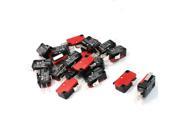20 Pcs Short Hinge Lever Control 3 Pin Terminal NO NC SPDT Micro Switch