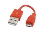 Unique Bargains Unique Bargains Red USB A to Micro B 5Pin M M Charger Data Transfer Cable for HTC Ixnuo