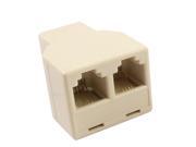 Unique Bargains Telephone RJ11 4 Pins 1 to 2 Female Adapter Connector Gqjmh Unique Bargains Telephone RJ11 4 Pins 1 to 2 Female Adapter Connector Gqjmh