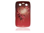 Unique Bargains Flowers Printed IMD Back Cover for Blackberry 9700 9020