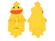 Halloween Costume Duck Yellow Fleece Puppy Dog Clothes Coat Apparel XXS