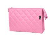 Unique Bargains 10.6 Long Cosmetic Makeup Travel Case Pull Zipper Bag Pink for Lady