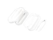 Unique Bargains Clear Plastic Contact Lens Box Tweezers Pinchers Clip White 4 Pcs