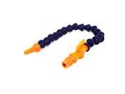 Unique Bargains 3mm Nozzle to 12mm Male Thread Milling Flexible Coolant Pipe Blue Orange