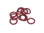 Unique Bargains 10PCS 15mm OD 2mm Thickness Rubber Oil Filter Seal Gasket O Rings Red