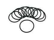 Unique Bargains Black Silicone O ring Oil Sealing Washer Grommet 53mm x 3.1mm 10Pcs