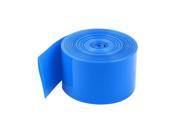 10Meters 29.5mm Width PVC Heat Shrink Wrap Tube Blue for 1 x 18650 Battery