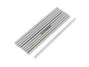 Unique Bargains 10 x Silver Tone 3.5mm x 100mm Graving Tool Round Turning Lathe Bars