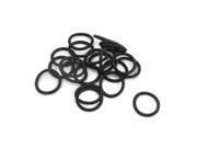 Unique Bargains 10Pairs Metric 9mm OD 1mm Thickness Industrial Rubber O Ring Seal Black
