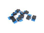Unique Bargains 10 x 6Pin PCB Mount Hook Switch Black Blue for Telephone