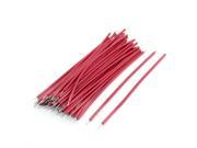 Unique Bargains 50pcs Red 2.3x120mm Tin Plated Silicone Brushless Motor 22AWM Wire