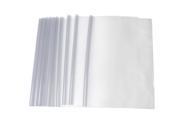10 x Clear White A4 Size Papers Book File Sheet Protector Folder