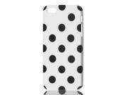 Unique Bargains Dot Design White IMD Hard Back Cover Case Protective Skin for iPhone 5 5G