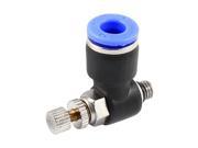 Unique Bargains 6mm OD x 4.5mm Male Thread Speed Control Valve Pneumatic Push In Fitting
