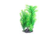 Unique Bargains Unique Bargains 15.7 Height Green Manmade Plastic Plant Fish Pond Ornament w Base