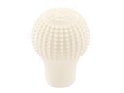 Spinose Nonslip Silicone Round Shift Knob Cover Beige for Car