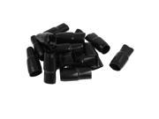 15 Pcs 19mm Battery Clips Terminals Boots PVC Insulated Covers Black