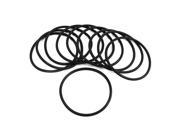 Unique Bargains 10Pcs Industrial Black Rubber O Ring Water Resistant Gaskets 82mm x 74mm