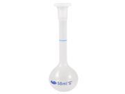 Unique Bargains Chemistry Lab Clear White Plastic Measuring Beakers Flasks 50ml