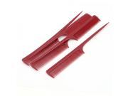 Hair Care Anti Static Tail Comb Fine Tooth 5 Pcs