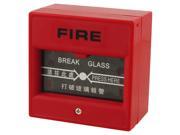 Unique Bargains Unique Bargains Red Square Shaped Conflagration Alarm Glass Button Emergency Door Release