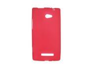Unique Bargains Soft Plastic Smooth Surface Skin Red Cover Case for HTC 8X