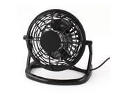 Portable Home Office Plastic USB Powered Personal Mini Fan for PC Laptop Black