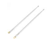 Pair 24.6 Length 4 Section Telescopic Antenna for RC Controller FM AM Radio