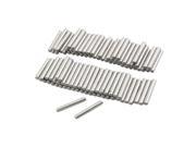 Unique Bargains 100 Pcs 2.3mm Diameter 15.8mm Length Cylinder Parallel Dowel Pins