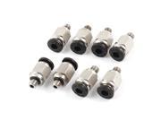 Unique Bargains M5 Thread to 4mm Hole Tube Air Pneumatic Push in Quick Connector Jointer 8 Pcs